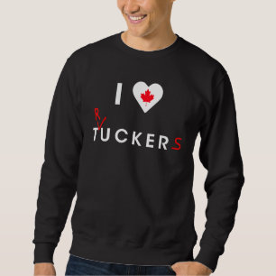 I Kärlek Tucker Funny Trucker Freedom Convoy 2022 Lång Ärmad Tröja