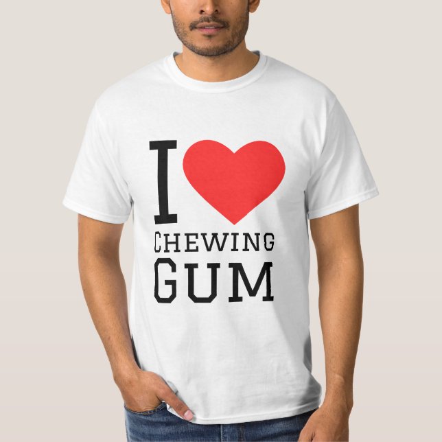 I kärlek tuggummi t shirt (Framsida)
