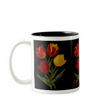 i kärlek tulip mugg