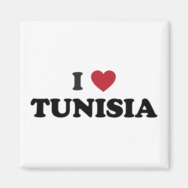 I Kärlek Tunisien Magnet (Framsidan)