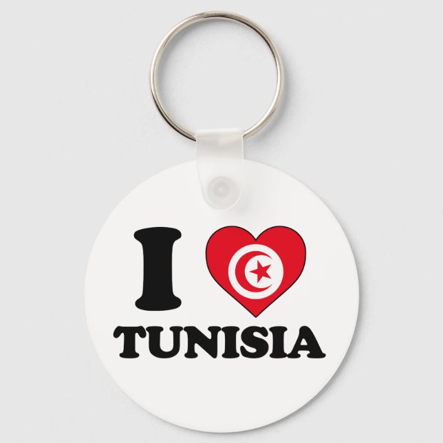 I kärlek Tunisien Nyckelring (Framsida)