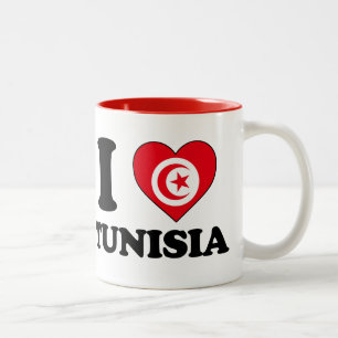 I kärlek Tunisien Två-Tonad Mugg