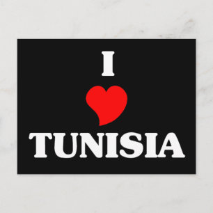 I Kärlek Tunisien Vykort