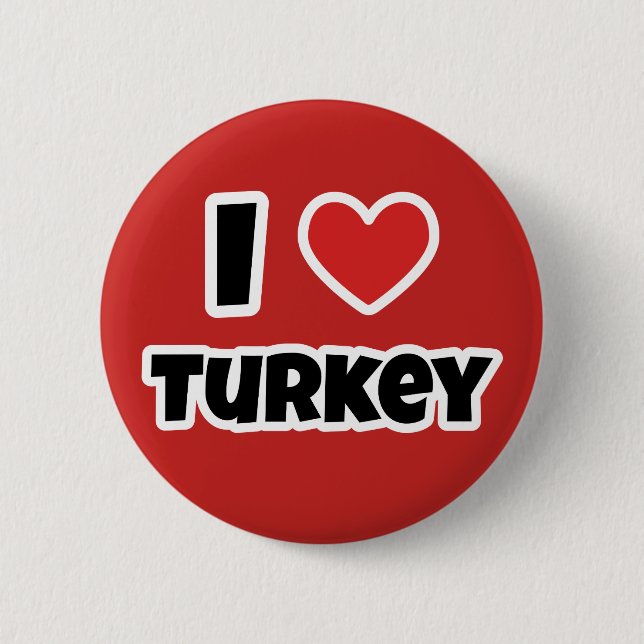 I kärlek Turkiet Knapp (Framsida)