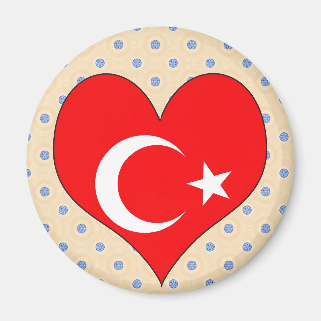 I Kärlek Turkiet Magnet (Framsidan)