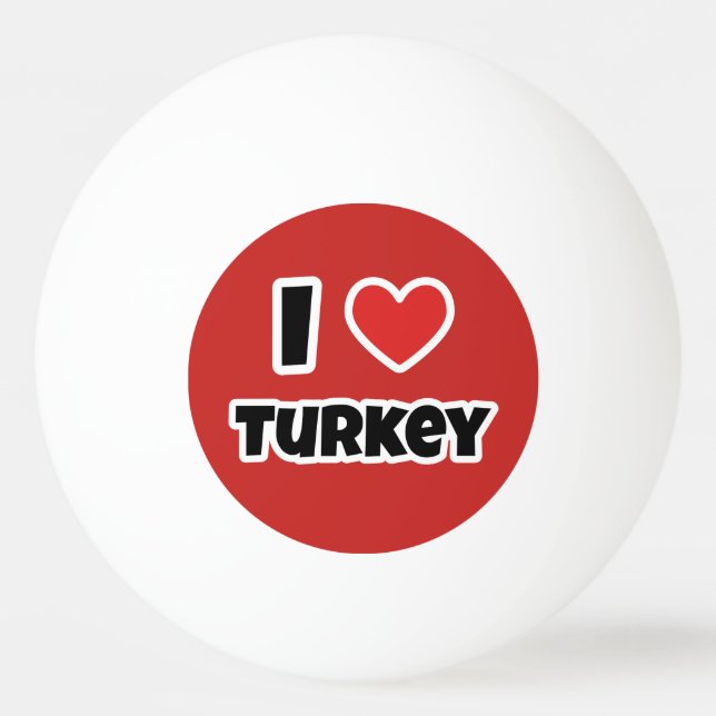 I kärlek Turkiet Pingisboll (Framsidan)