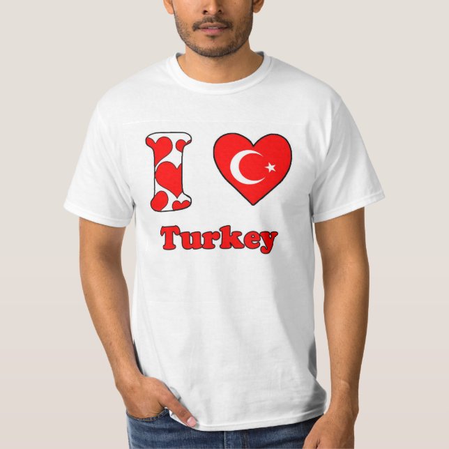 I kärlek Turkiet Tee Shirt (Framsida)