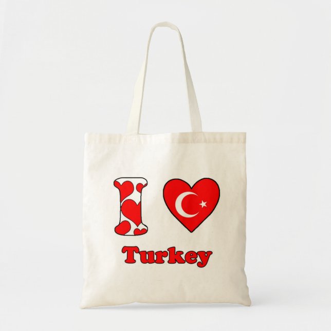 I kärlek Turkiet Tygkasse (Framsidan)
