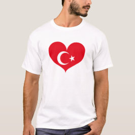 I Kärlek Turkiye Flagga T Shirt