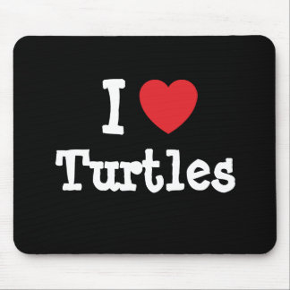 I kärlek Turtles anpassningsbar personlig Musmatta