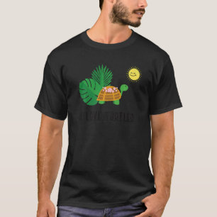 I Kärlek Turtles Smile Ansikte Turtle Sunshine Tro T Shirt