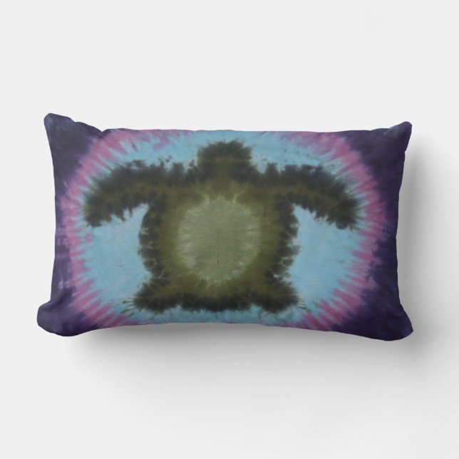 I kärlek Turtles Tie Dye Pillow Lumbarkudde (Framsida)
