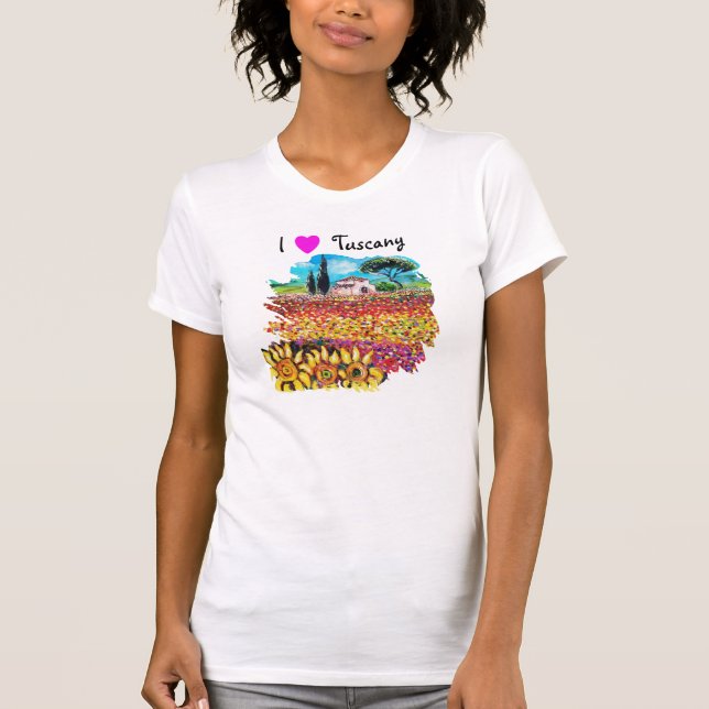 I KÄRLEK TUSCANY OCH SUNFLÖDEN TEE (Framsida)
