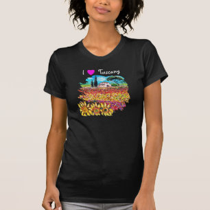 I KÄRLEK TUSCANY OCH SUNFLÖDEN TEE SHIRT