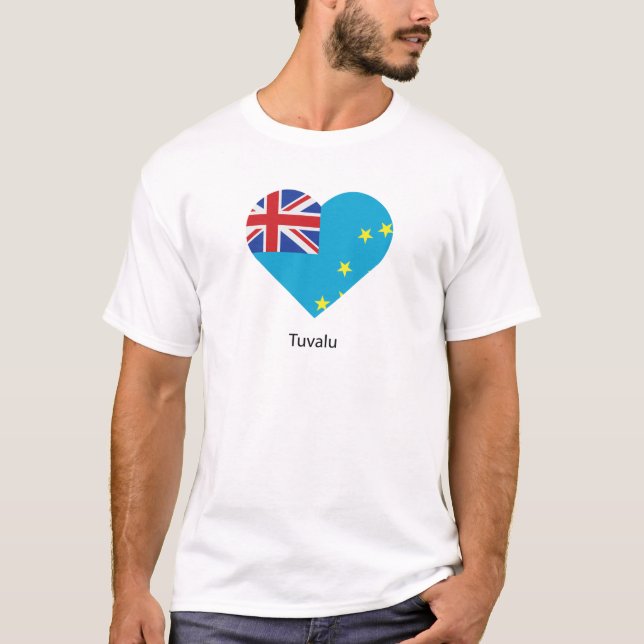 I Kärlek Tuvalu T Shirt (Framsida)