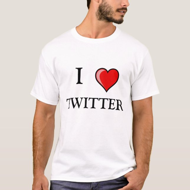 I, KÄRLEK TWITTER TEE SHIRT (Framsida)