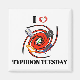 I Kärlek Typhoon Tisdag Fridge Magnet