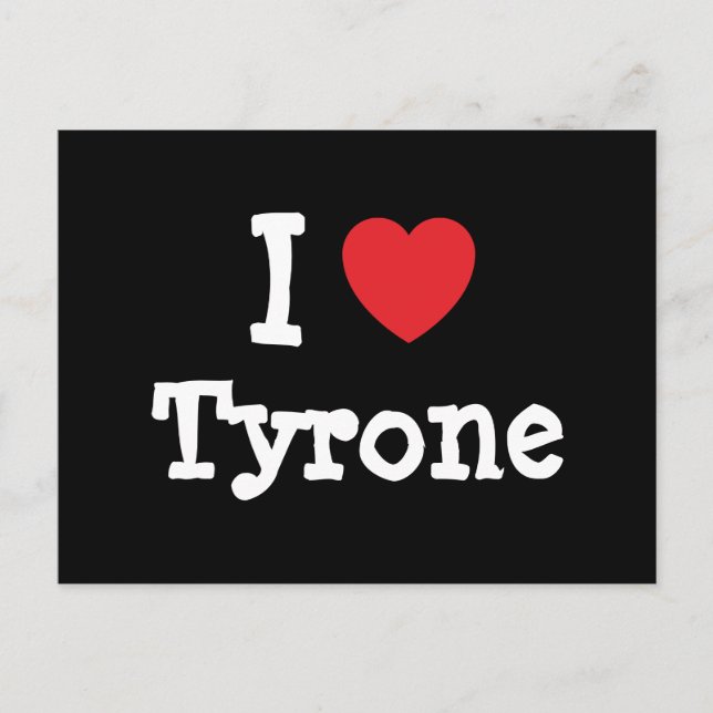I kärlek Tyrone anpassningsbar personlig Vykort (Framsida)
