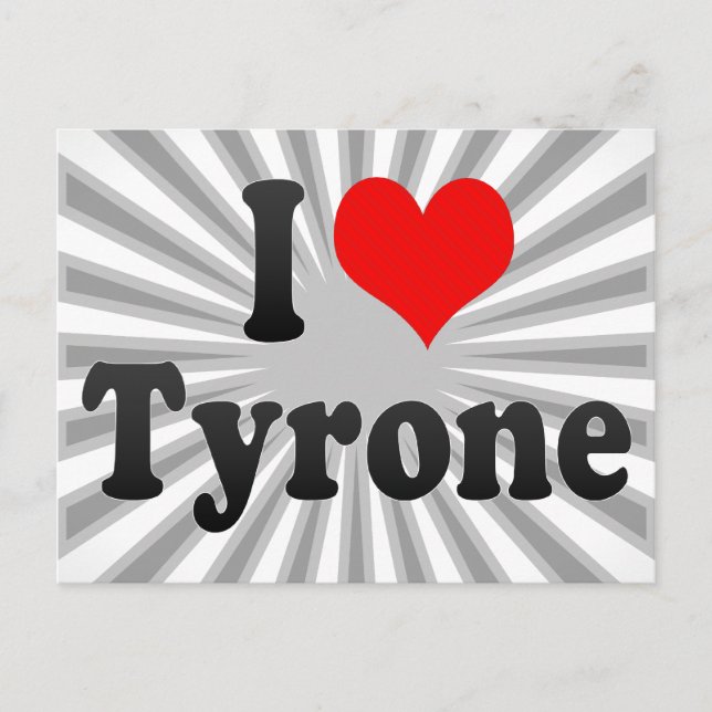 I kärlek Tyrone Vykort (Framsida)
