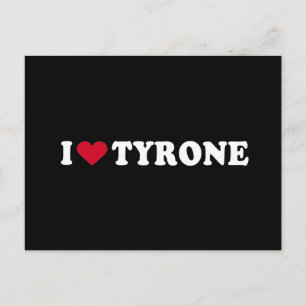 I KÄRLEK TYRONE VYKORT