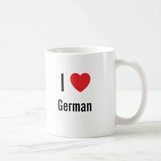 I kärlek tyska kaffemugg (Höger)