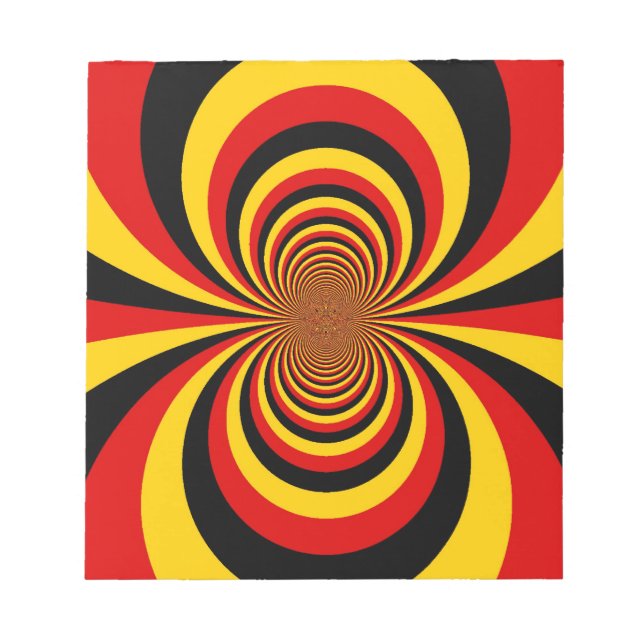 I Kärlek Tyskland du National Flagga Art Print Anteckningsblock (Framsida)