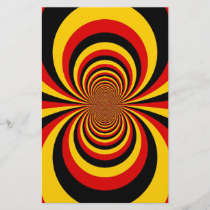 I Kärlek Tyskland du National Flagga Art Print Brevpapper