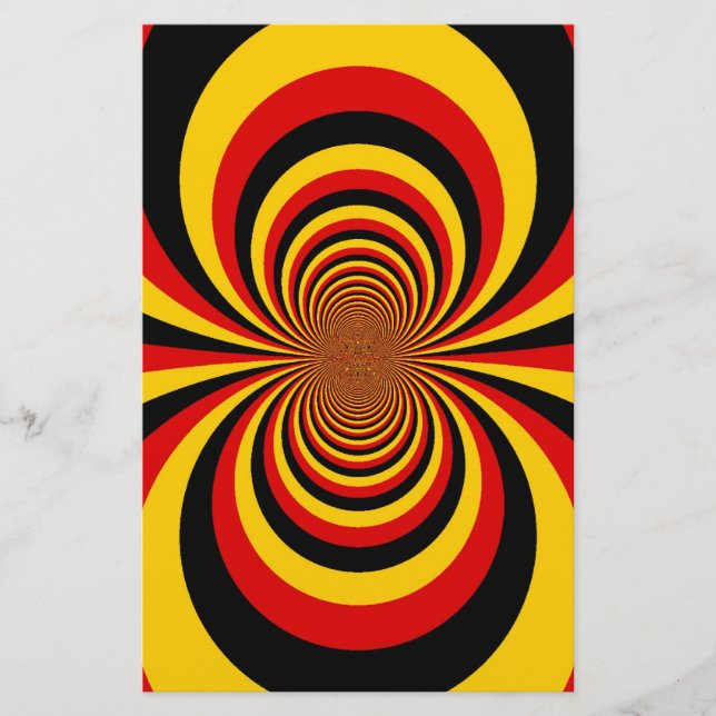 I Kärlek Tyskland du National Flagga Art Print Brevpapper (Framsida)