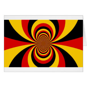 I Kärlek Tyskland du National Flagga Art Print Hälsningskort