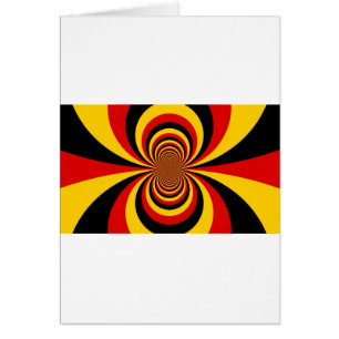 I Kärlek Tyskland du National Flagga Art Print Hälsningskort