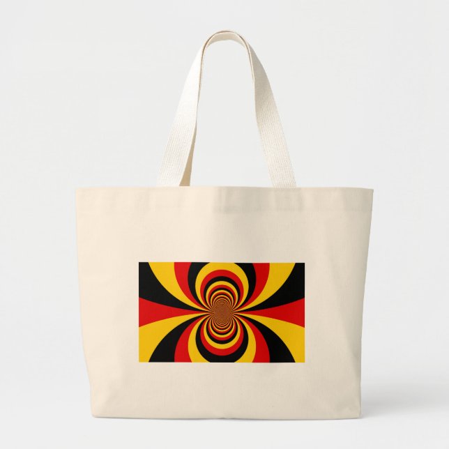 I Kärlek Tyskland du National Flagga Art Print Jumbo Tygkasse (Framsidan)