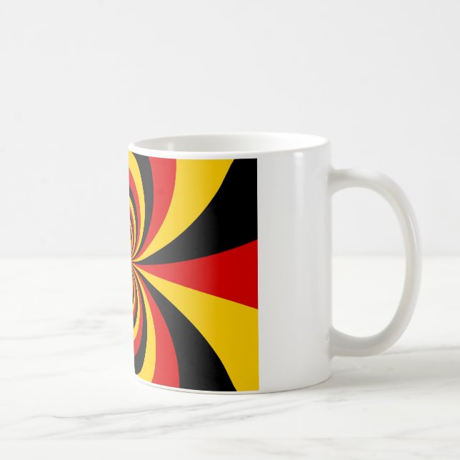 I Kärlek Tyskland du National Flagga Art Print Kaffemugg (Höger)