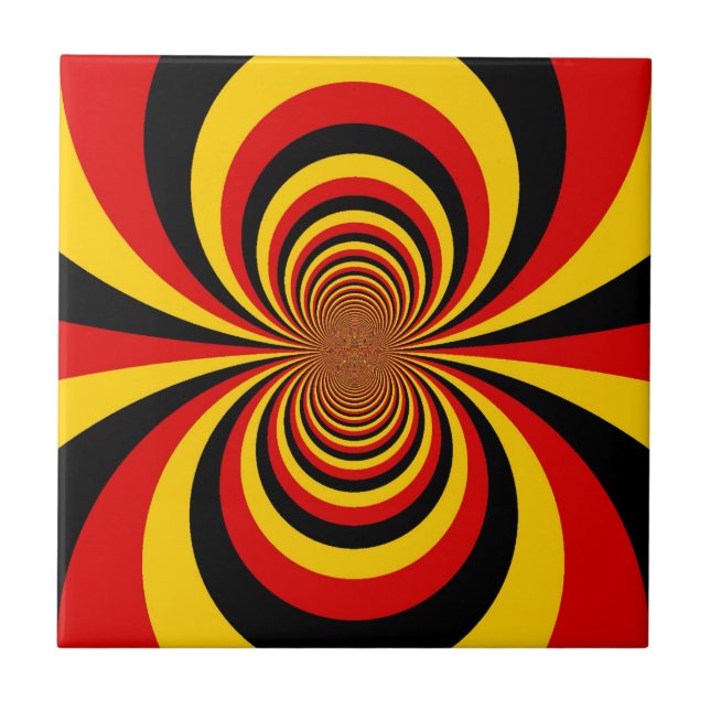 I Kärlek Tyskland du National Flagga Art Print Kakelplatta (Framsidan)