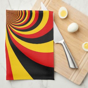 I Kärlek Tyskland du National Flagga Art Print Kökshandduk