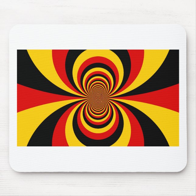 I Kärlek Tyskland du National Flagga Art Print Musmatta (Framsidan)