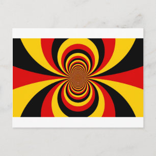 I Kärlek Tyskland du National Flagga Art Print Vykort
