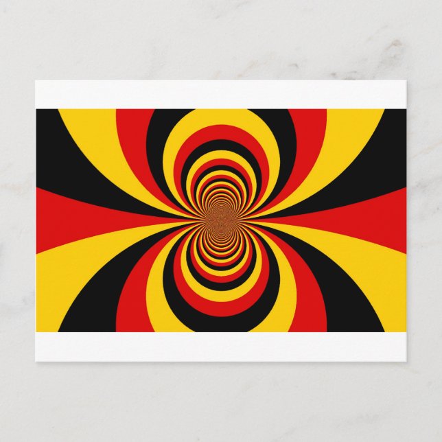 I Kärlek Tyskland du National Flagga Art Print Vykort (Framsida)
