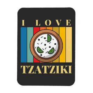 i kärlek tzatziki greek food Greece souvenier Magnet
