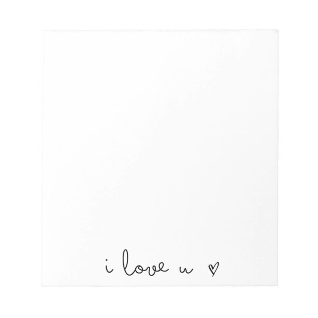 i KÄRLEK u ANTECKNINGSBLOCK (Framsida)