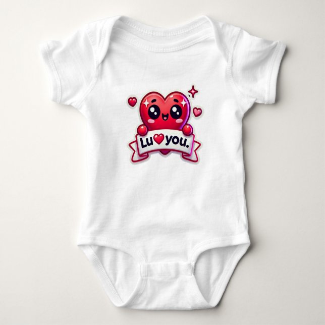 I KÄRLEK U BABY T SHIRT (Framsida)