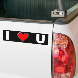 I KÄRLEK U "HEART ART" BILDEKAL