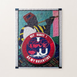 ...I KÄRLEK U MED HJÄRTA JIGSAW PUSSEL