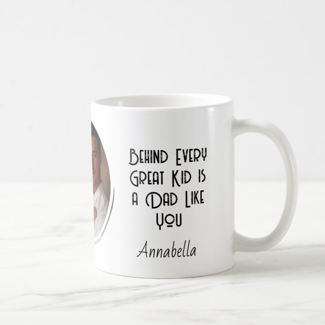 I kärlek u Pappa och Anpassningsbar foto Kaffemugg (Höger)