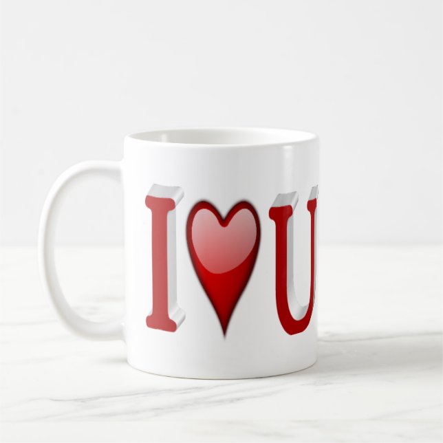 I KÄRLEK U VALENTINES DAY KAFFEMUGG (Vänster)