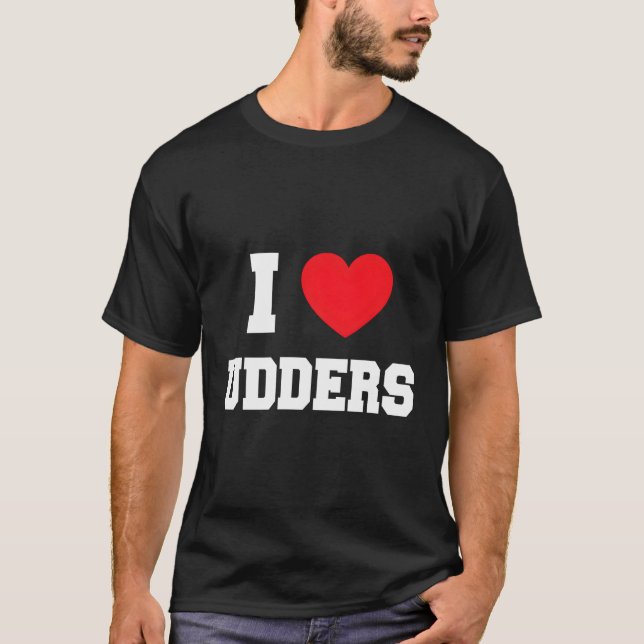 I Kärlek Udders T Shirt (Framsida)