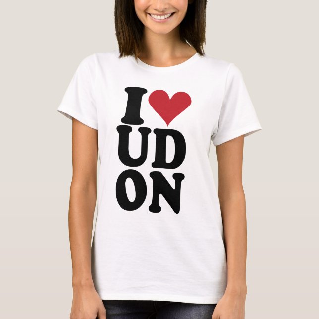 I-Kärlek-UDON T Shirt (Framsida)