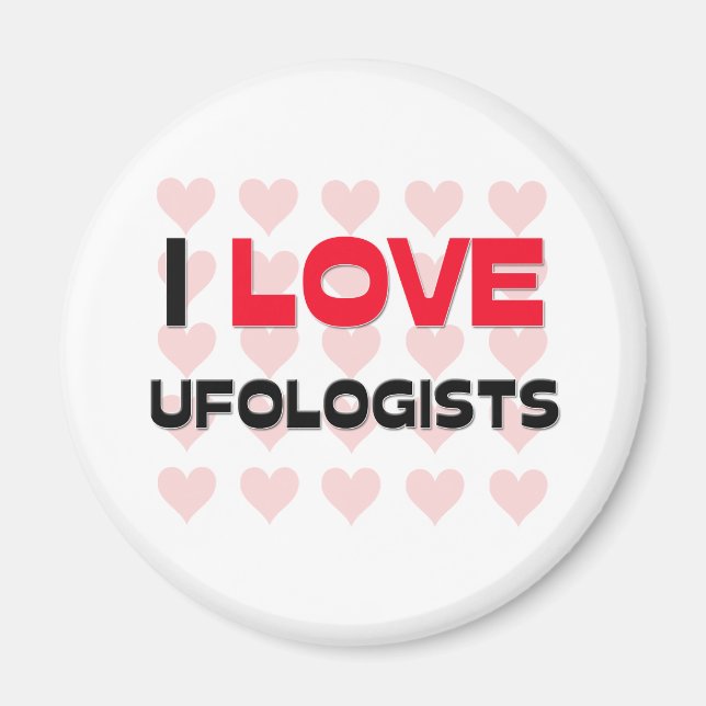 I KÄRLEK UFOLOGISTS MAGNET (Framsidan)
