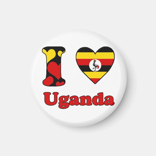 I kärlek Uganda Magnet (Framsidan)