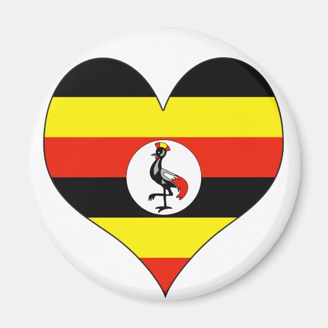 I Kärlek Uganda Magnet (Framsidan)