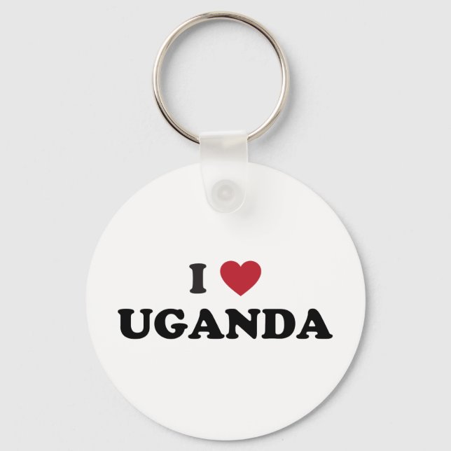 I Kärlek Uganda Nyckelring (Framsida)